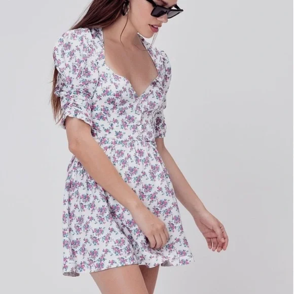 for love and lemons taggart mini dress For Love and Lemons - Taggart Mini Dress - Bouquet